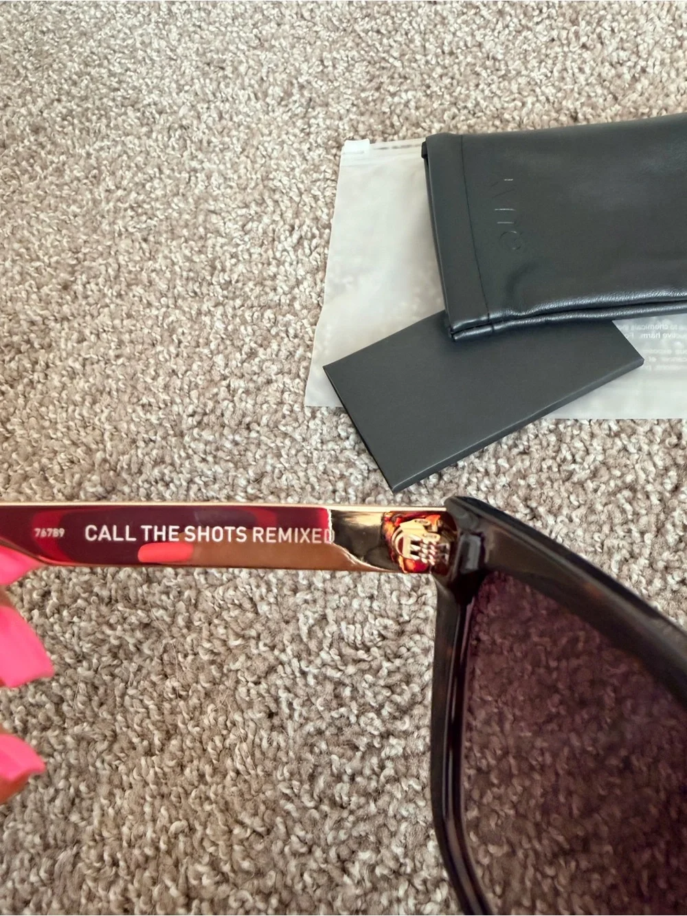 NIB QUAY Call The Shots Remixed Cat eye Sunglasses 43mm with brown lens